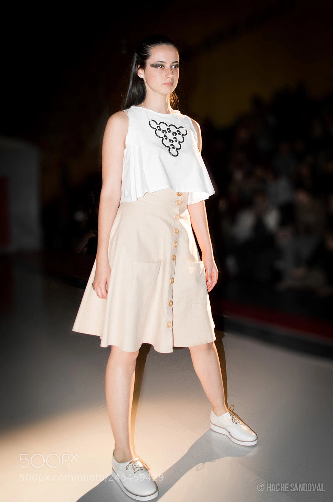 Nikon D3200 sample photo. White catwalk photography