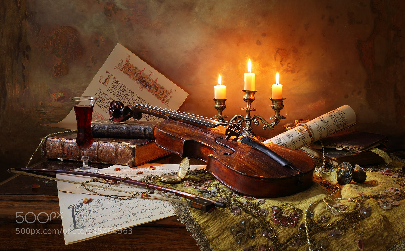 Canon EOS 5DS sample photo. Still life with violin photography