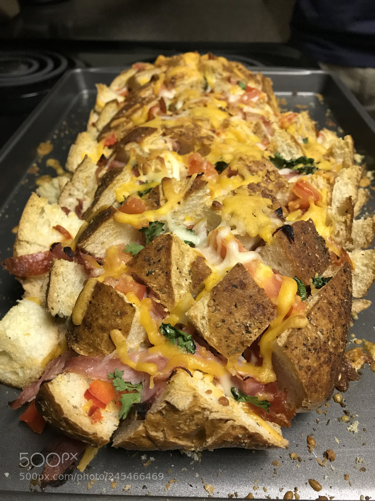 Apple iPhone 7 Plus sample photo. Homemade stuffed bread photography