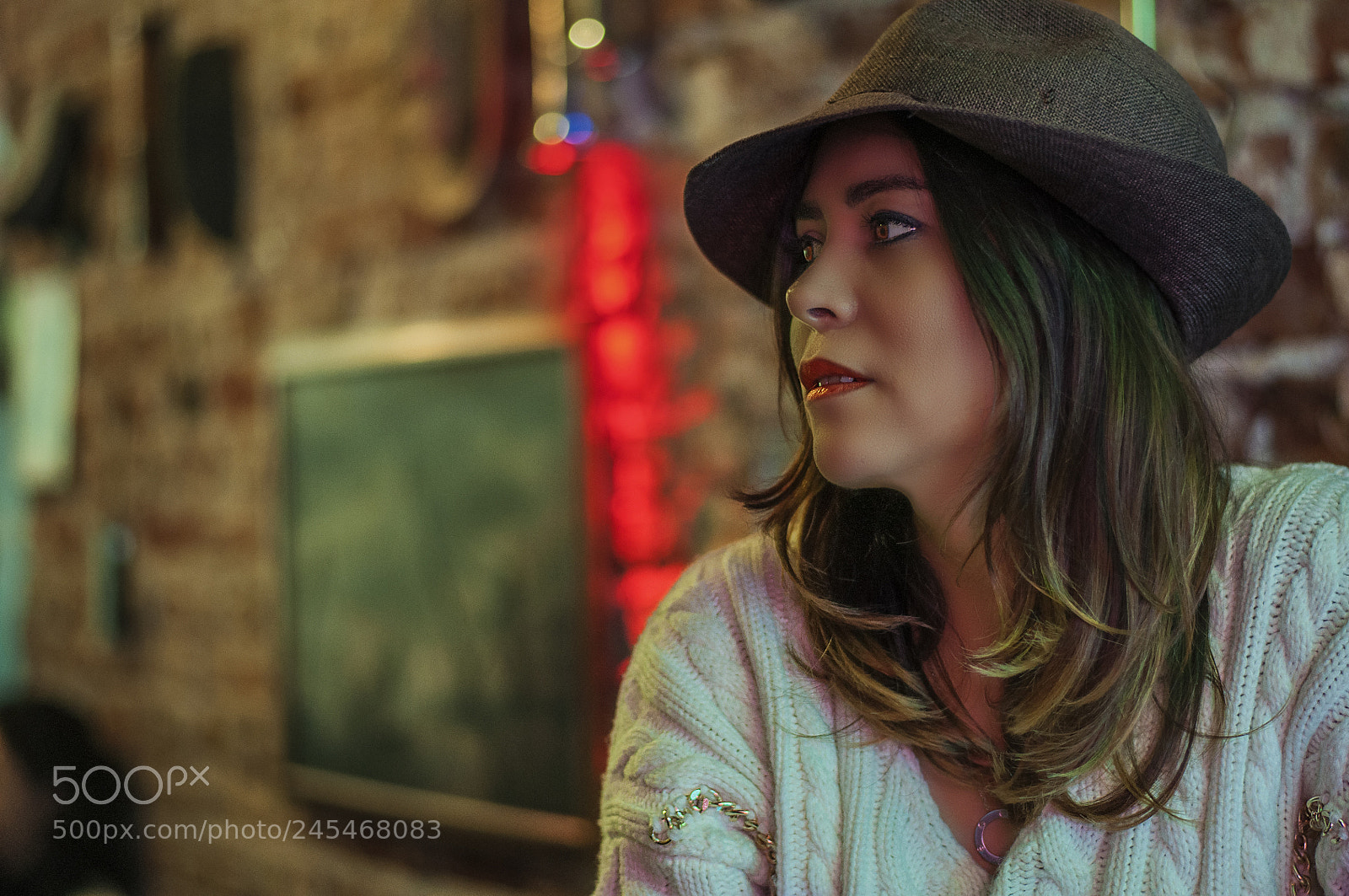 Nikon D5000 sample photo. Neon girl... photography