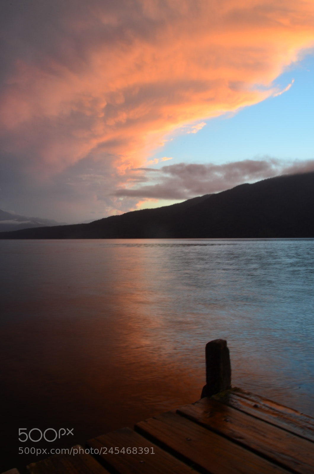 Nikon D5100 sample photo. Sunset over lake kaniere photography