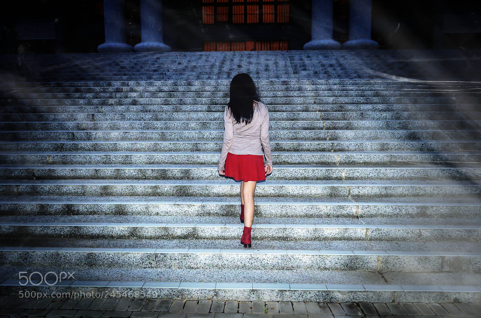 Nikon D5100 sample photo. Stairway to darkness photography