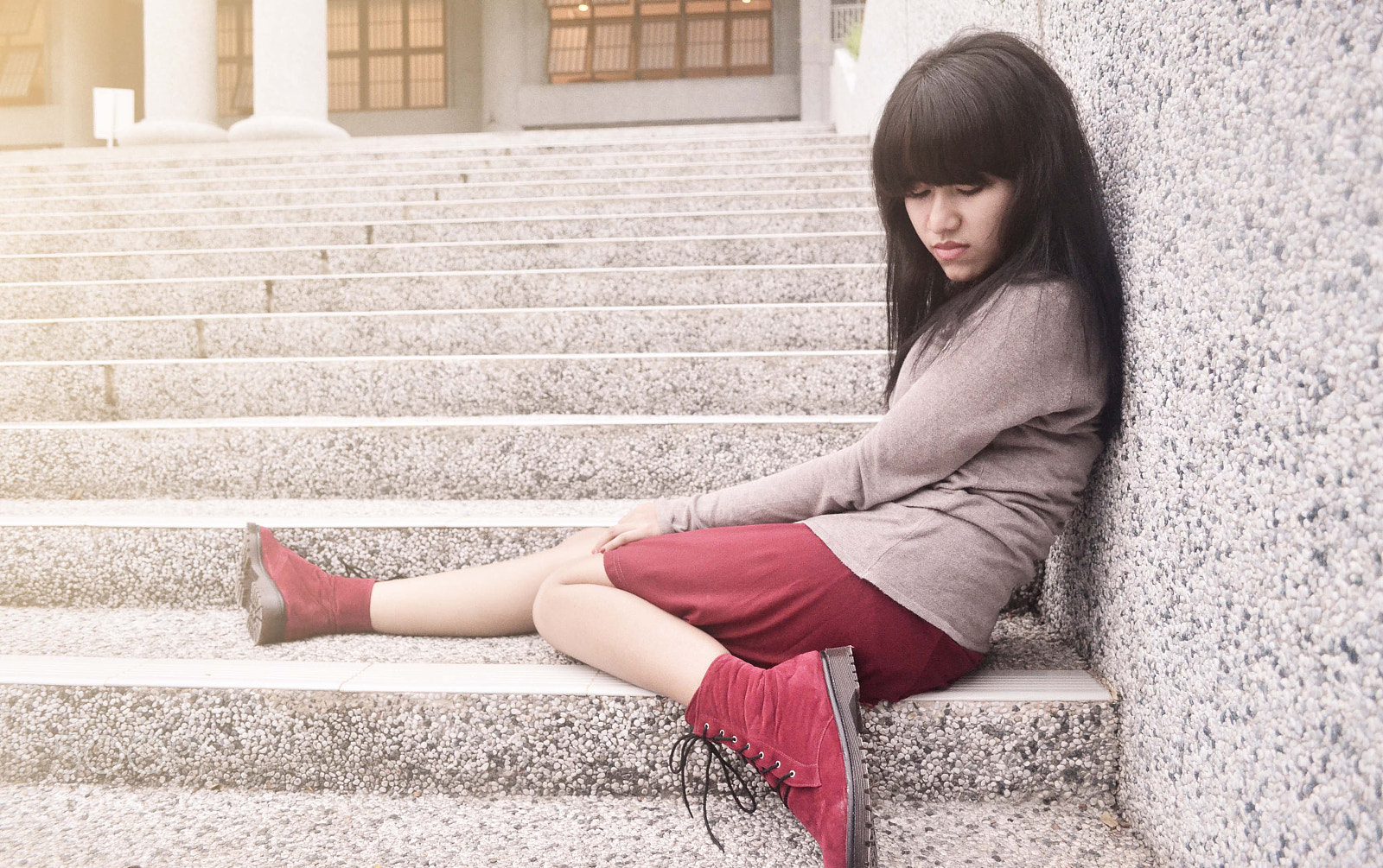 Nikon D5100 sample photo. Droop girl photography