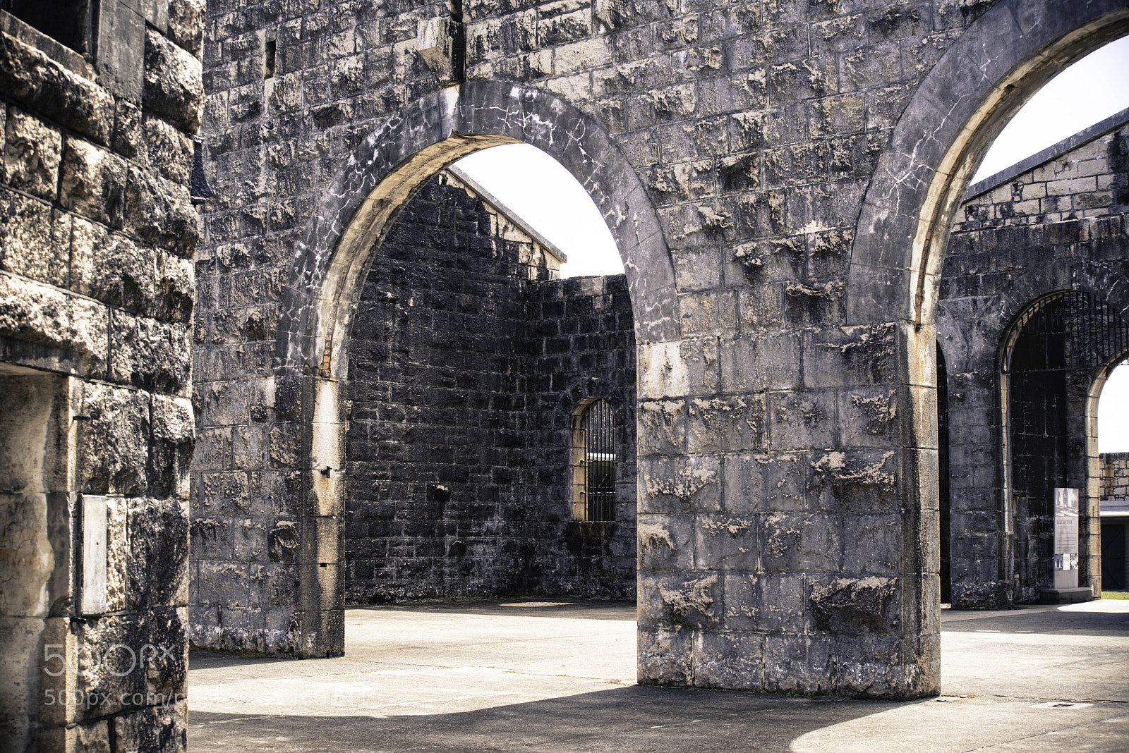 Pentax K-1 sample photo. Arched walkways in trial photography