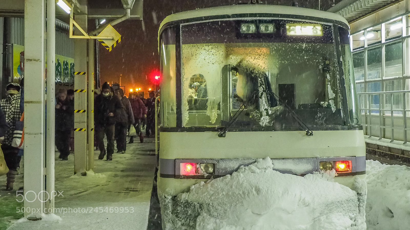 Olympus OM-D E-M1 sample photo. Heavy snow photography