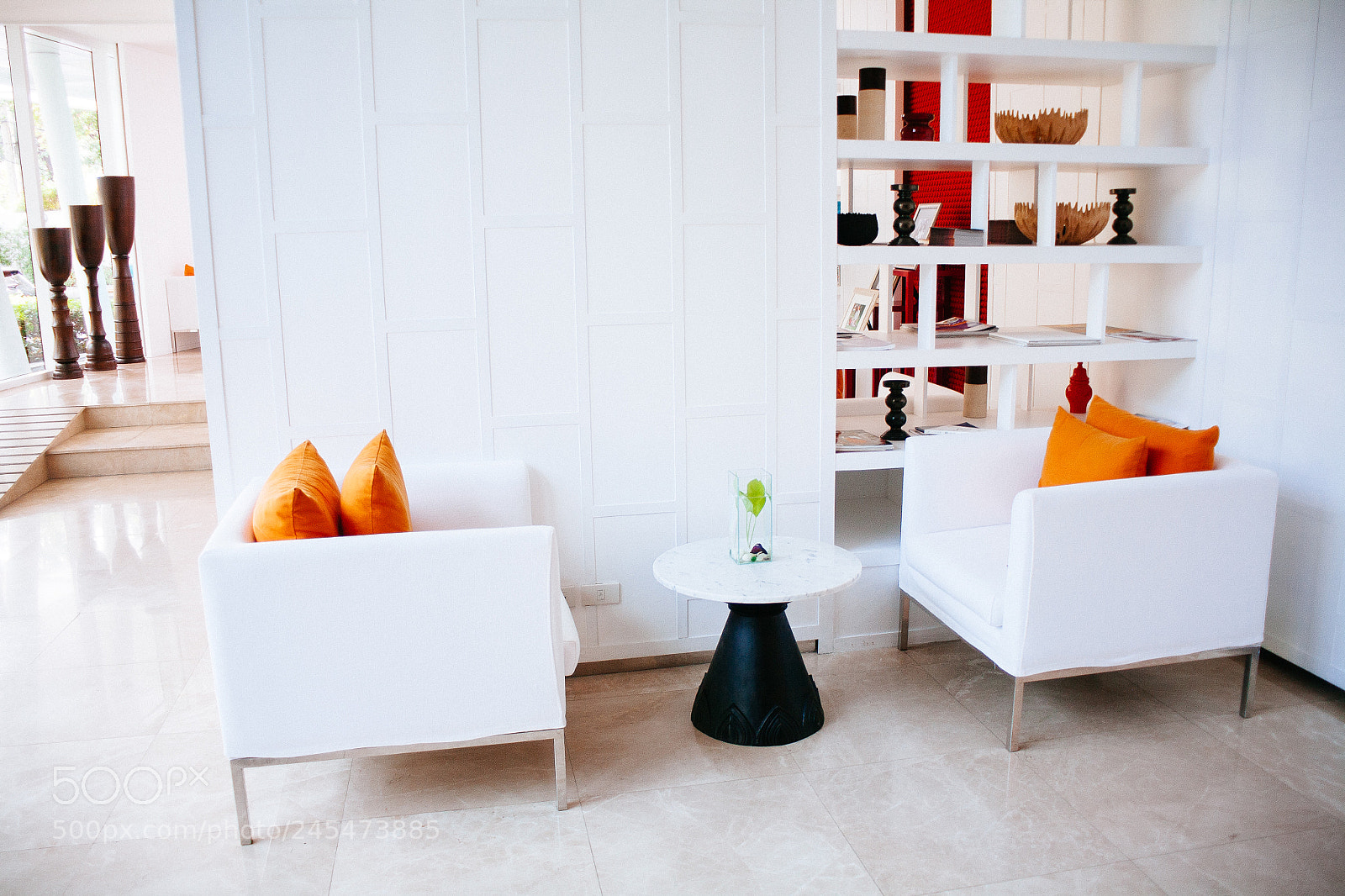 Canon EOS 5D sample photo. White & clean hotel lobby #9 photography