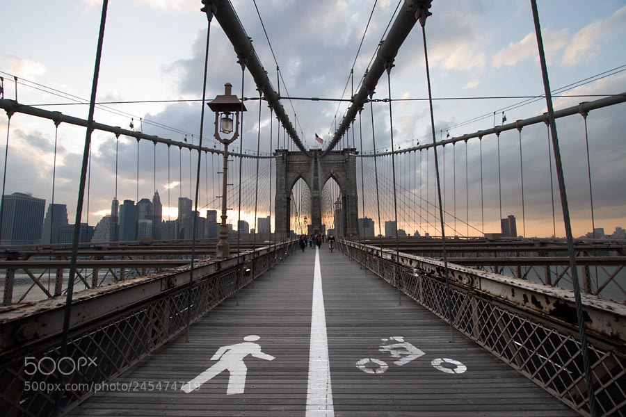 Canon EOS 20D sample photo. Brooklyn bridge, new york photography