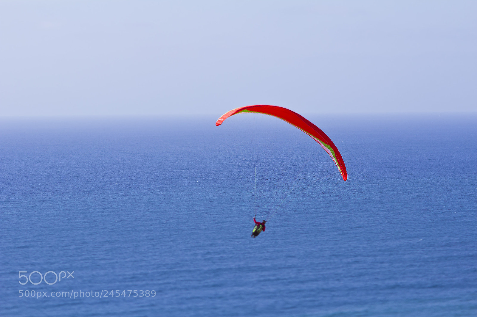 Canon EOS 600D (Rebel EOS T3i / EOS Kiss X5) sample photo. Orange paraglider photography