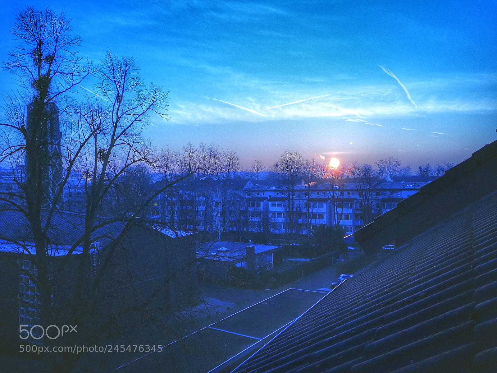 HUAWEI P10 sample photo. Sunrise in düsseldorf photography