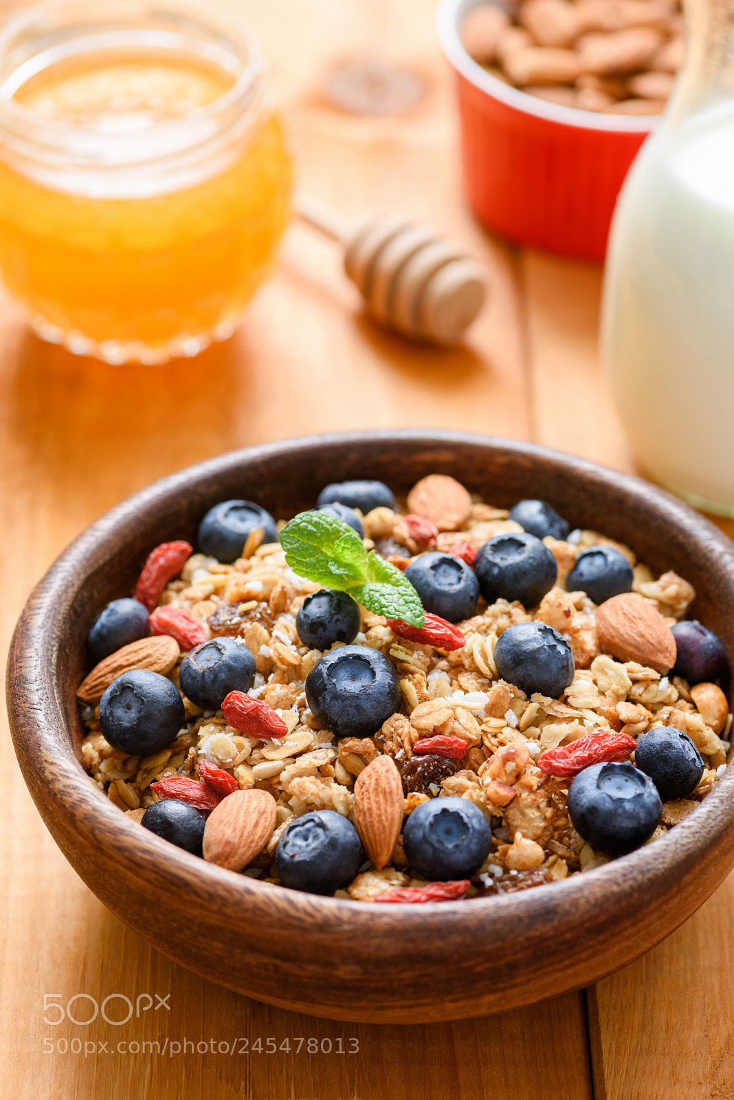 Nikon D810 sample photo. Granola with dried fruits photography