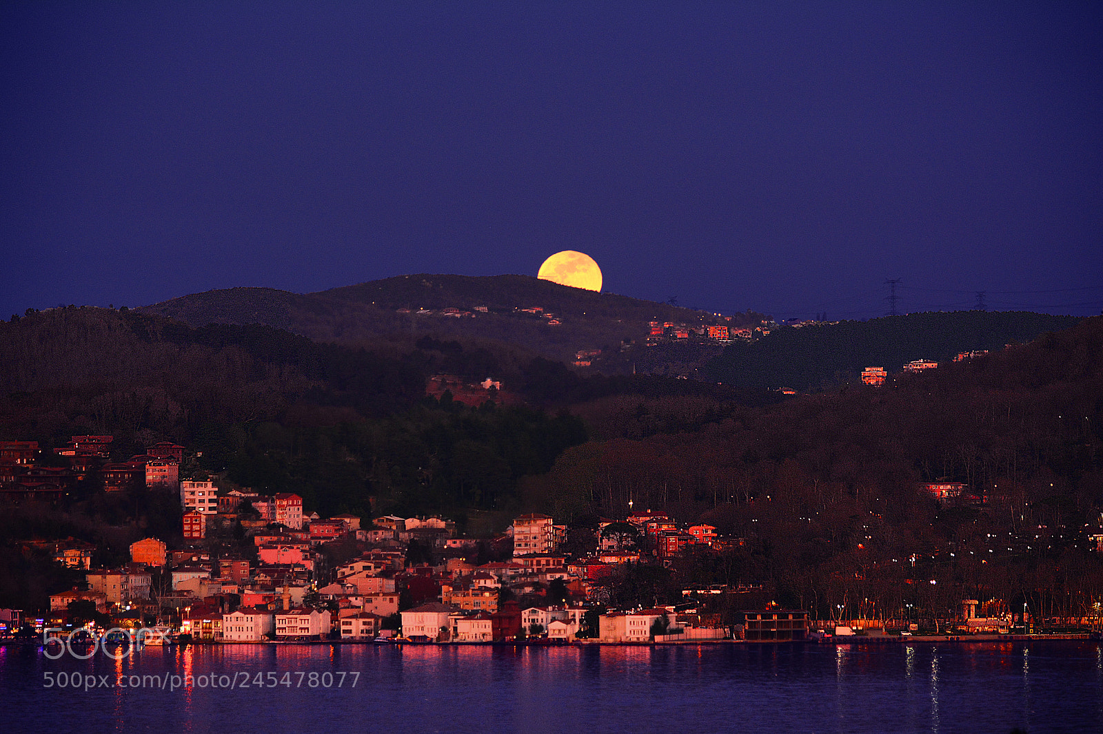 Nikon D5200 sample photo. Sunset-moonrise photography