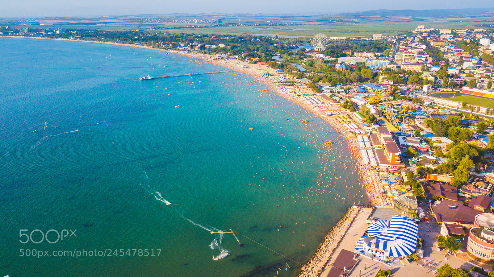 DJI FC220 sample photo. Anapa's main beach photography