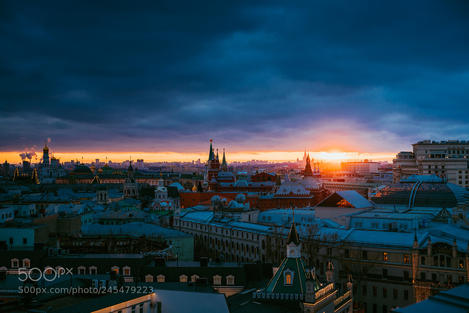 Sony a7R III sample photo. Moscow sunset photography