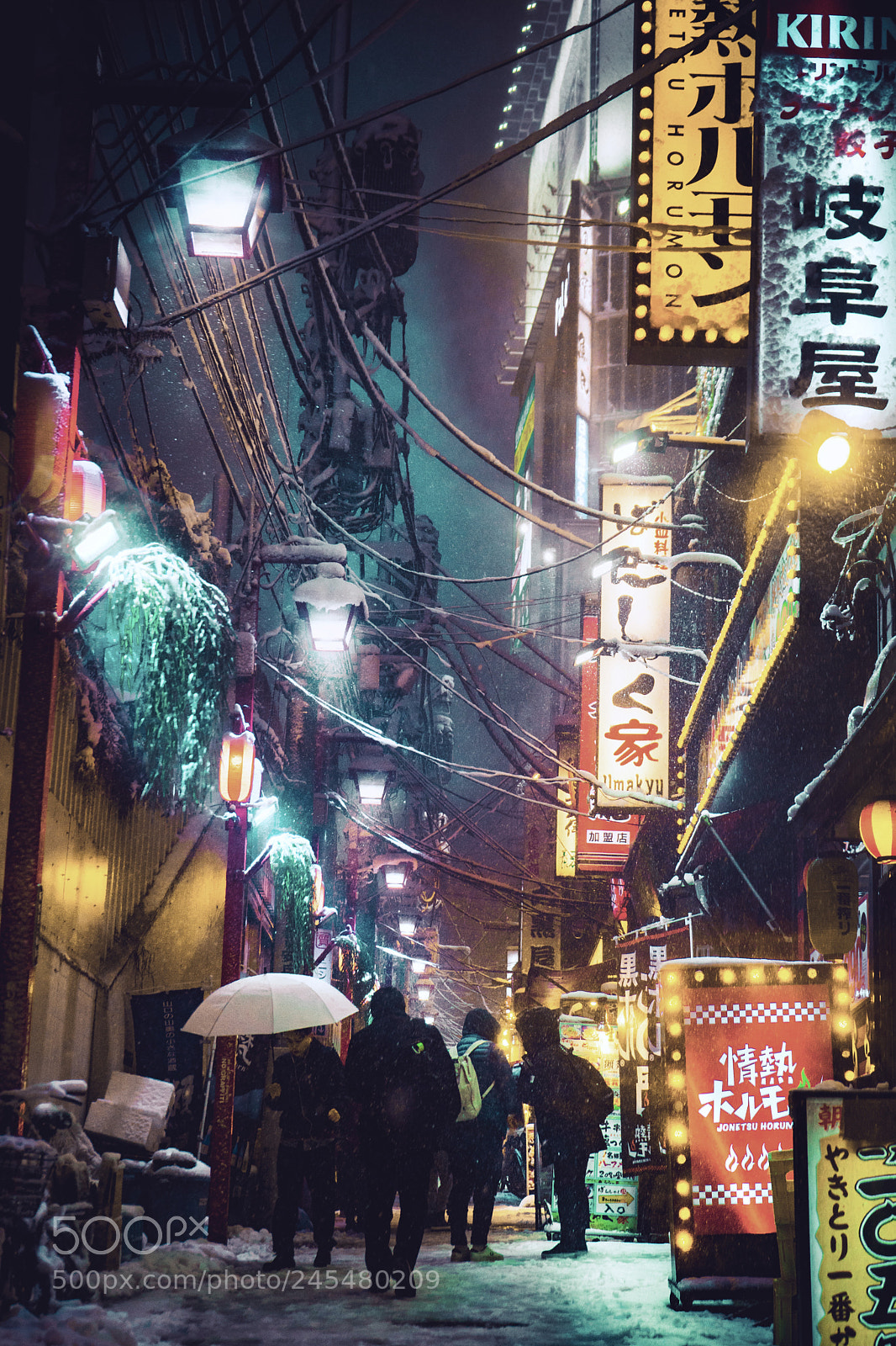 Sony a7 sample photo. Tokyo street, winter photography