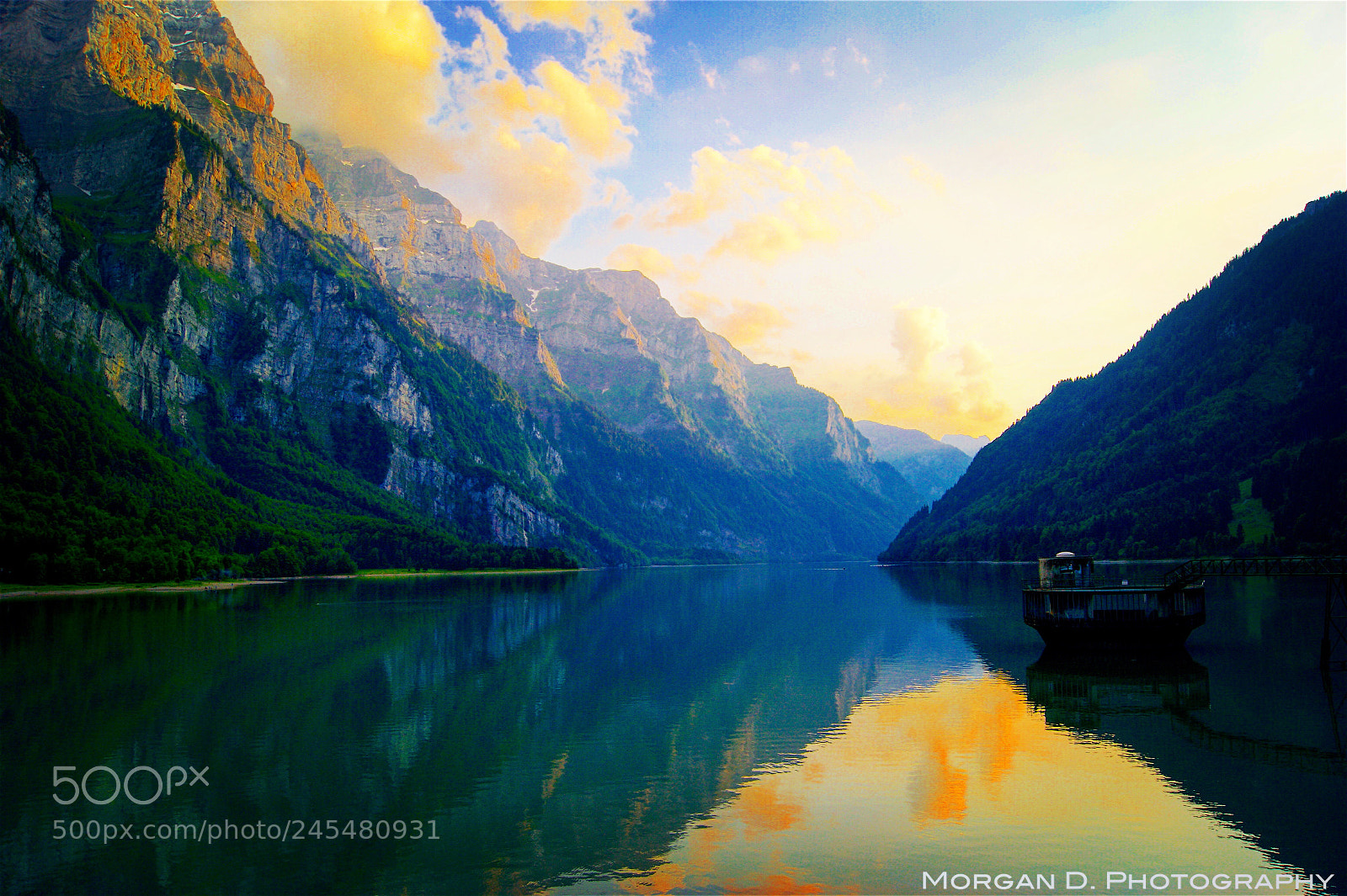 Sony Alpha DSLR-A380 sample photo. Sunset at kl ntalersee photography