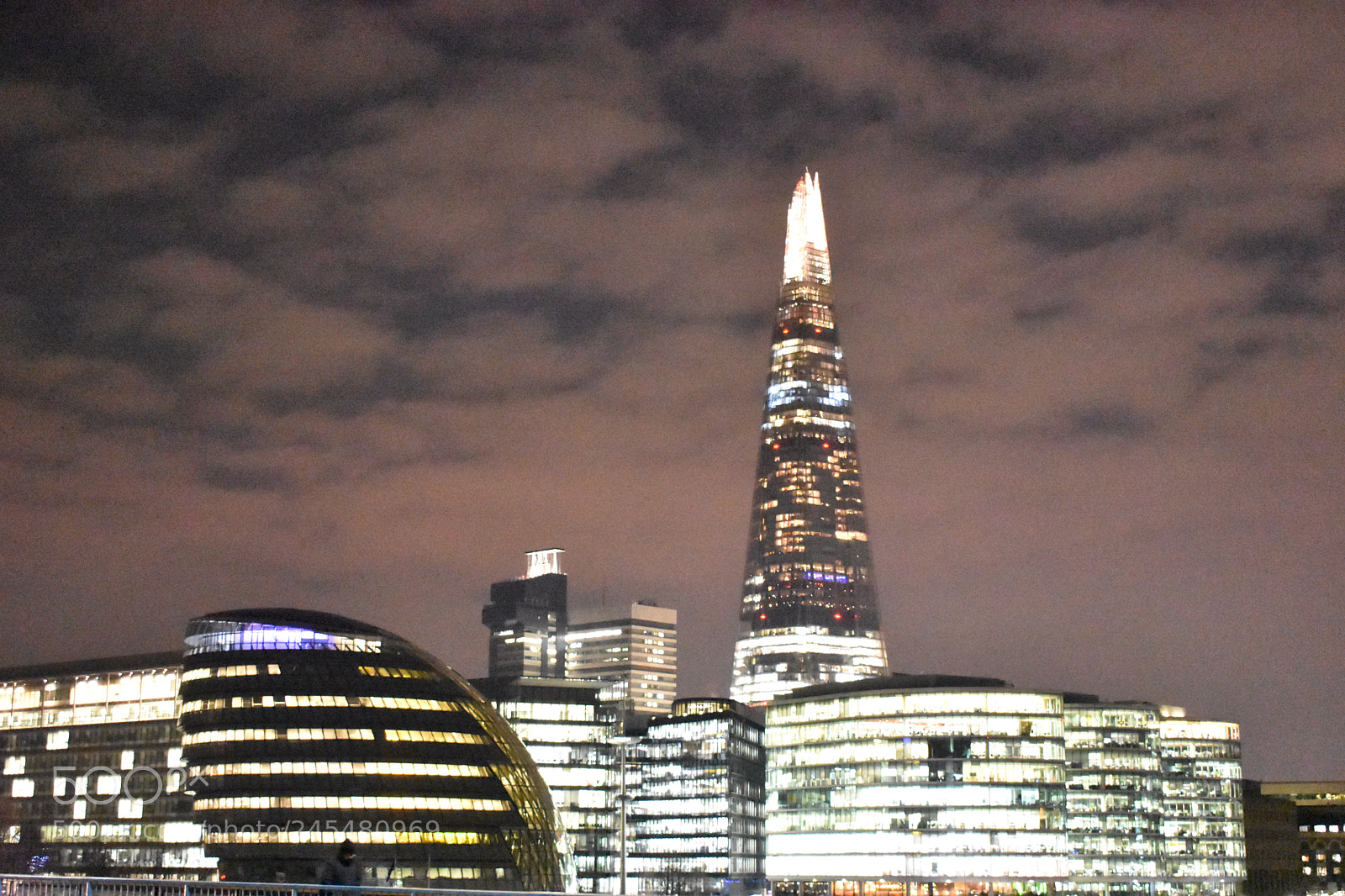 Nikon D3400 sample photo. London at night from photography