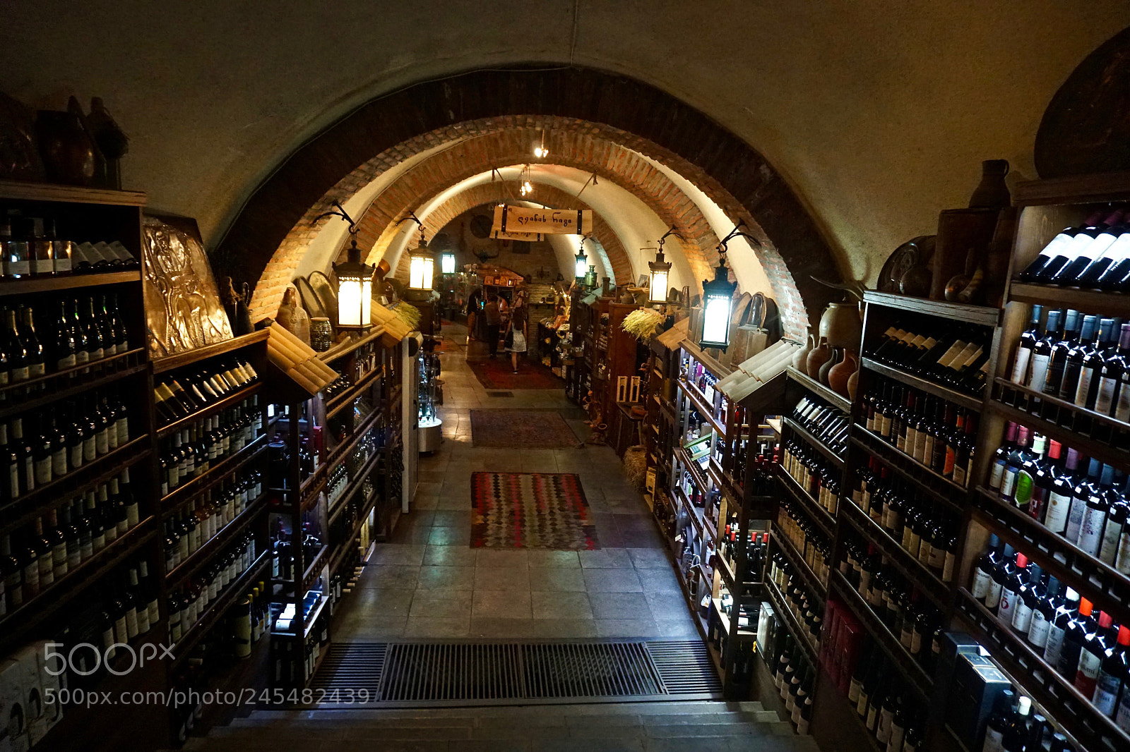 Sony a6300 sample photo. Underground vino store tbilisi photography