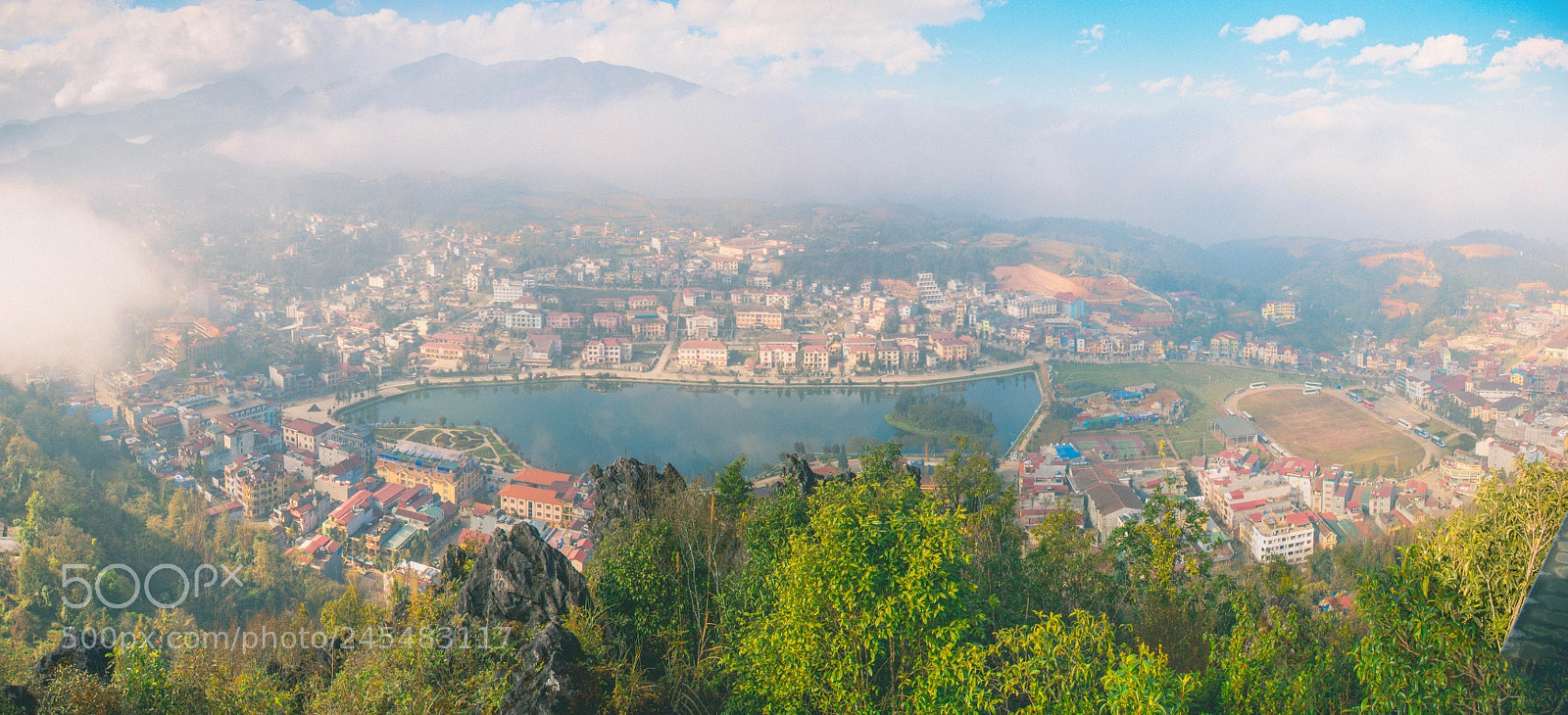 Canon EOS 60D sample photo. Ham rong mountain's downview photography