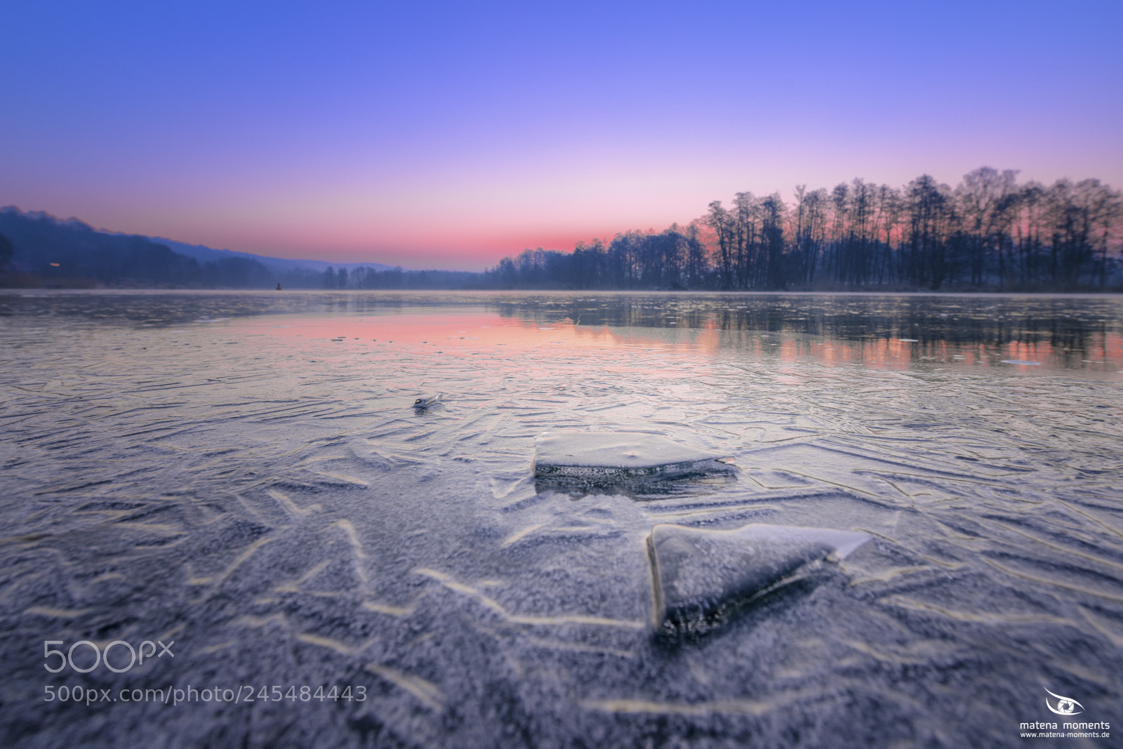 Nikon D850 sample photo. Frozen river photography