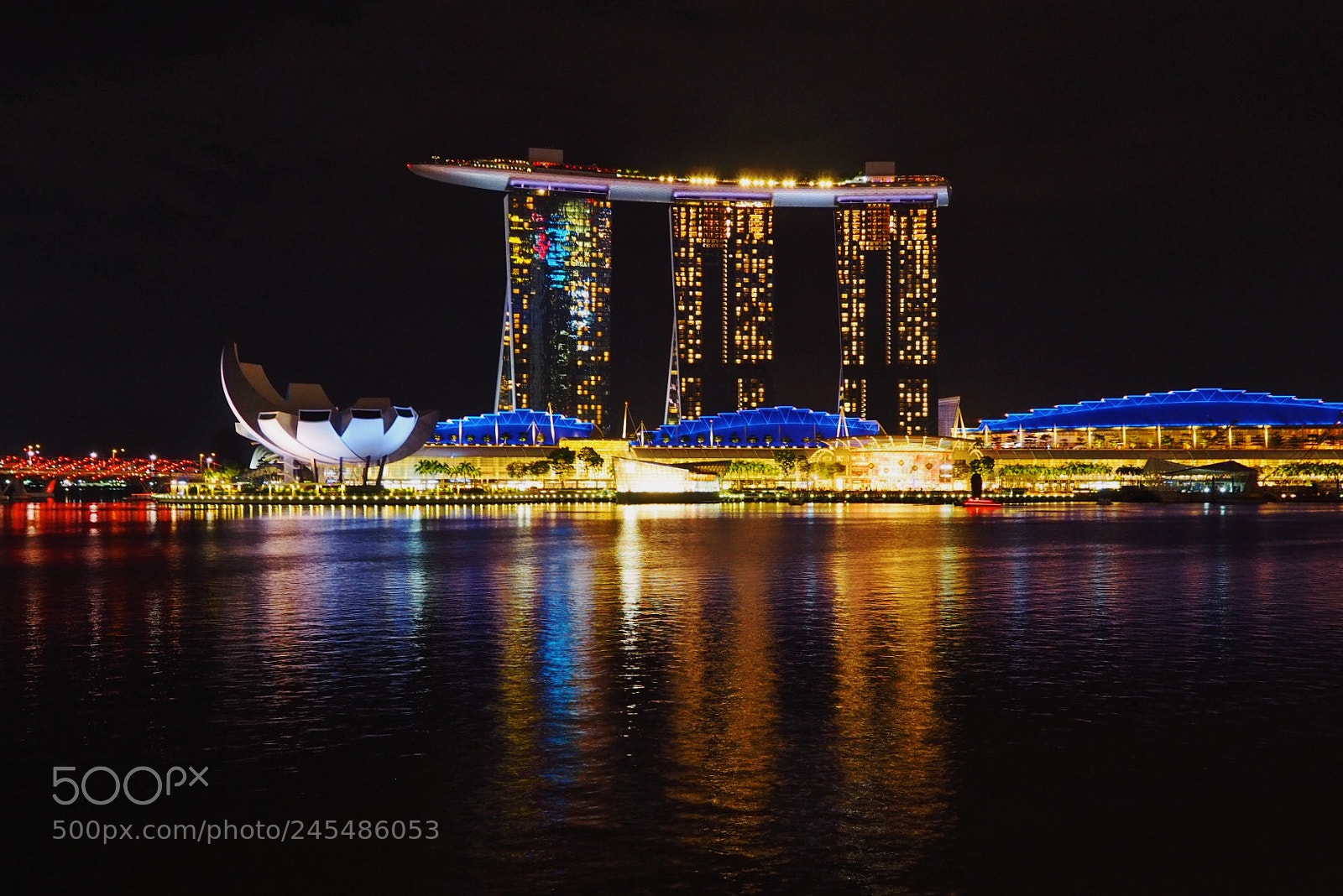 Olympus PEN E-PL8 sample photo. Marina bay sands, singapore photography