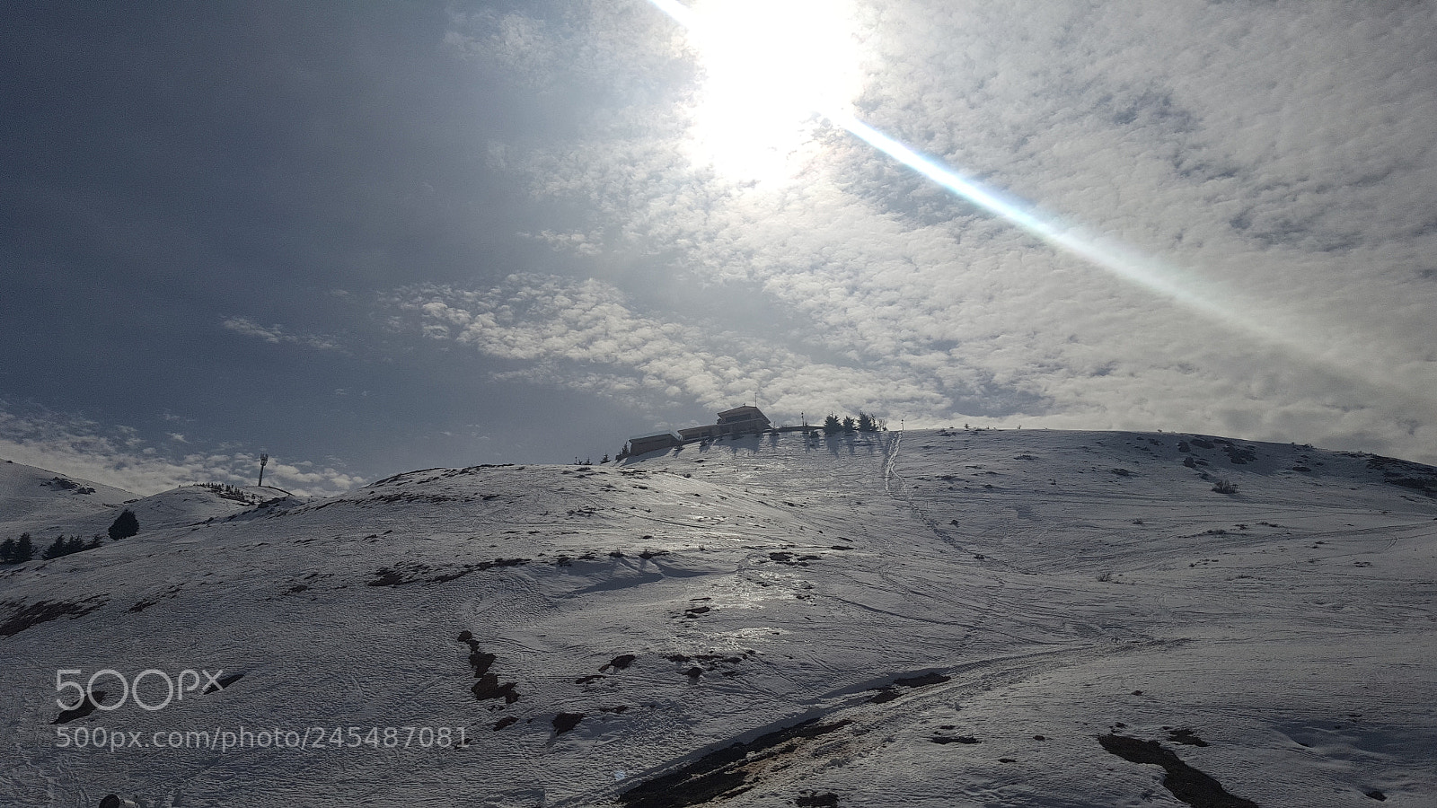 Samsung GALAXY S6 edge sample photo. Shiny snow mountain photography