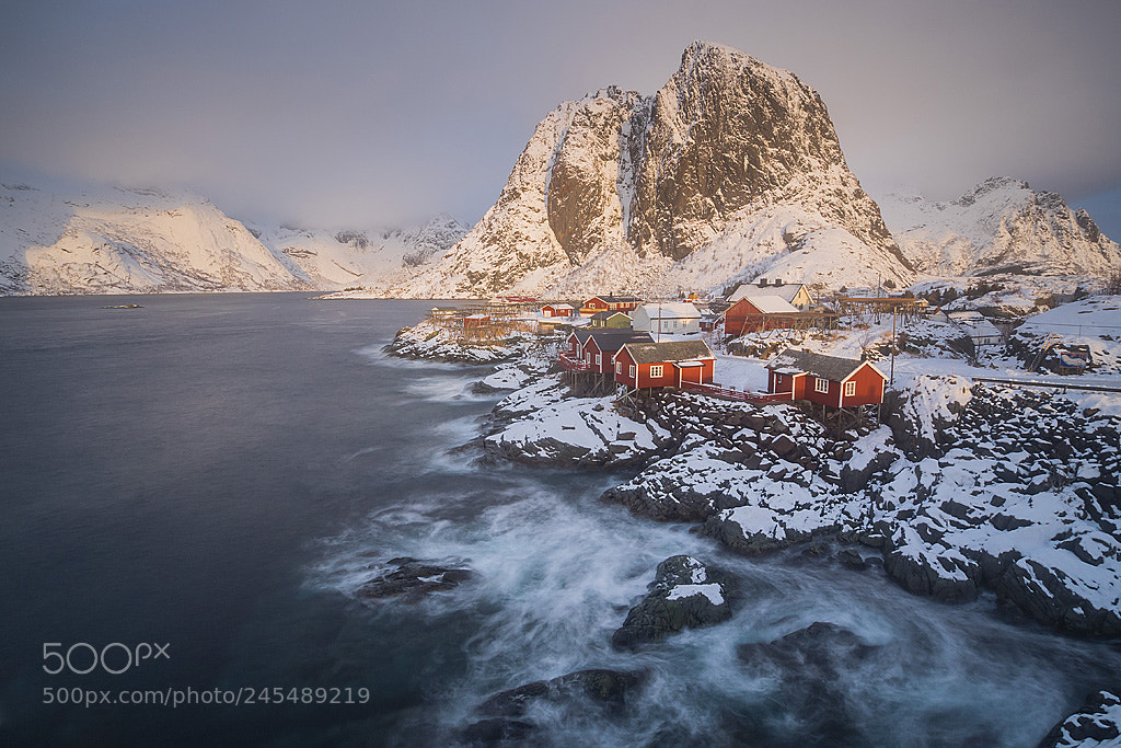 Olympus OM-D E-M1 sample photo. Hamnøy dawn photography