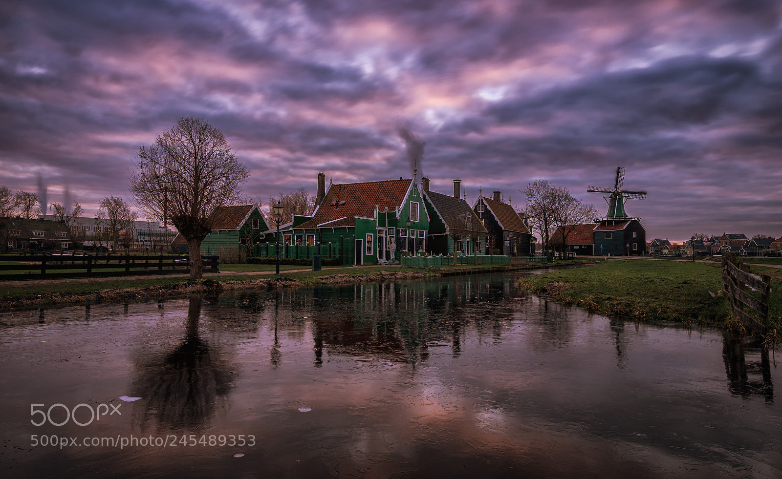 Sony a7 II sample photo. Dutch winter sunset photography
