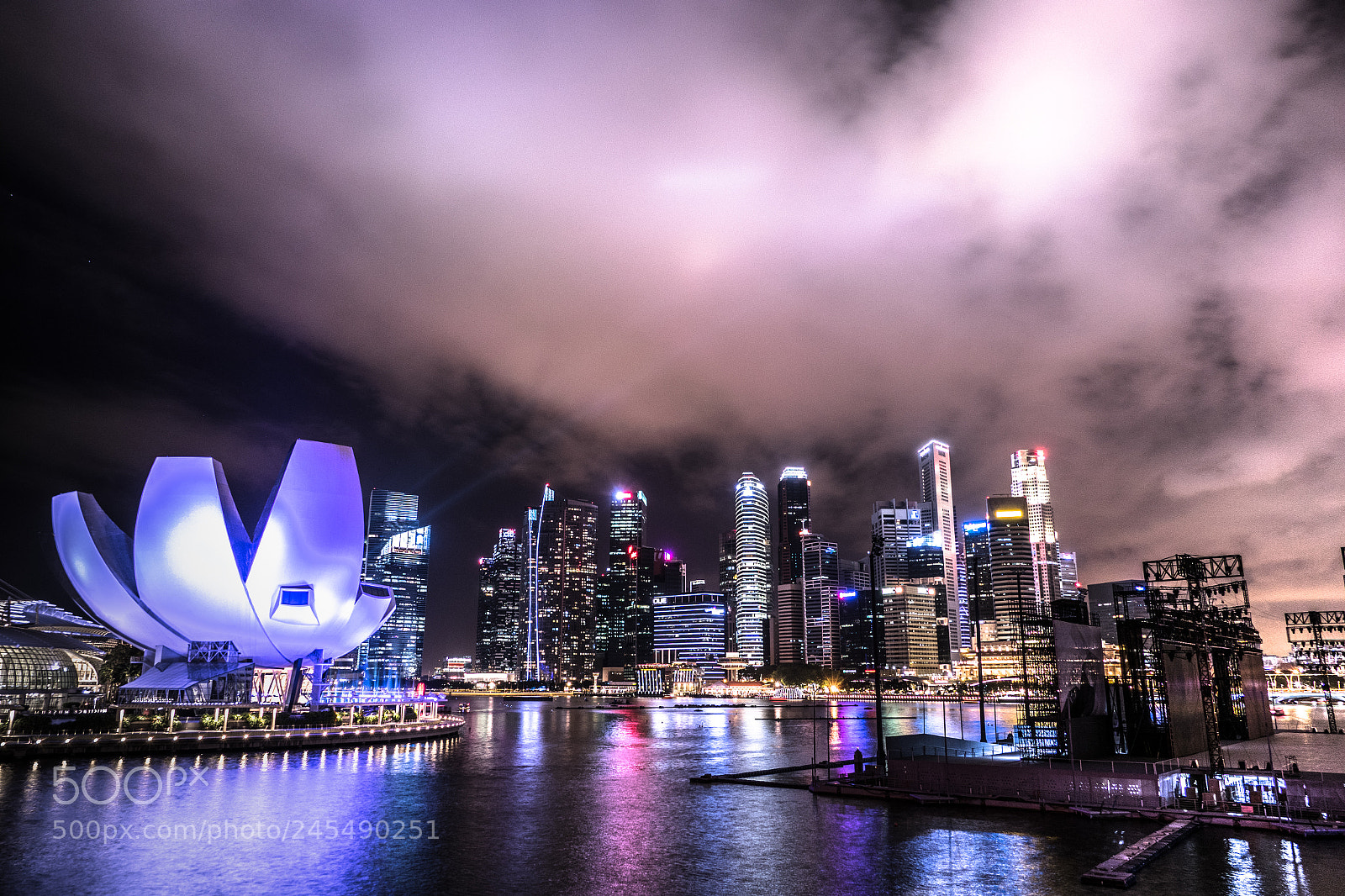 Panasonic Lumix DMC-FZ1000 sample photo. Singapore by night. photography