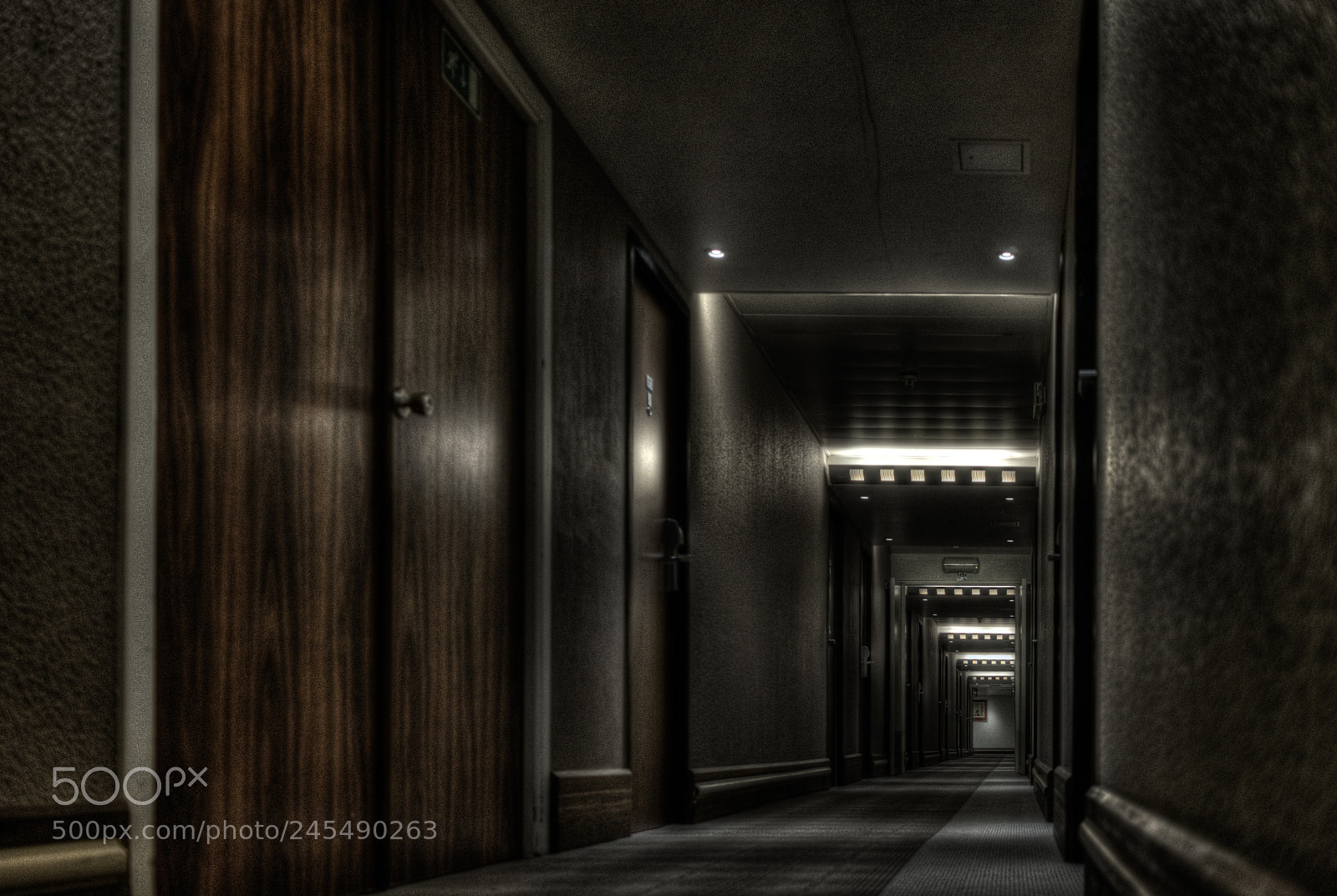 Sony a7 sample photo. Dark corridor photography