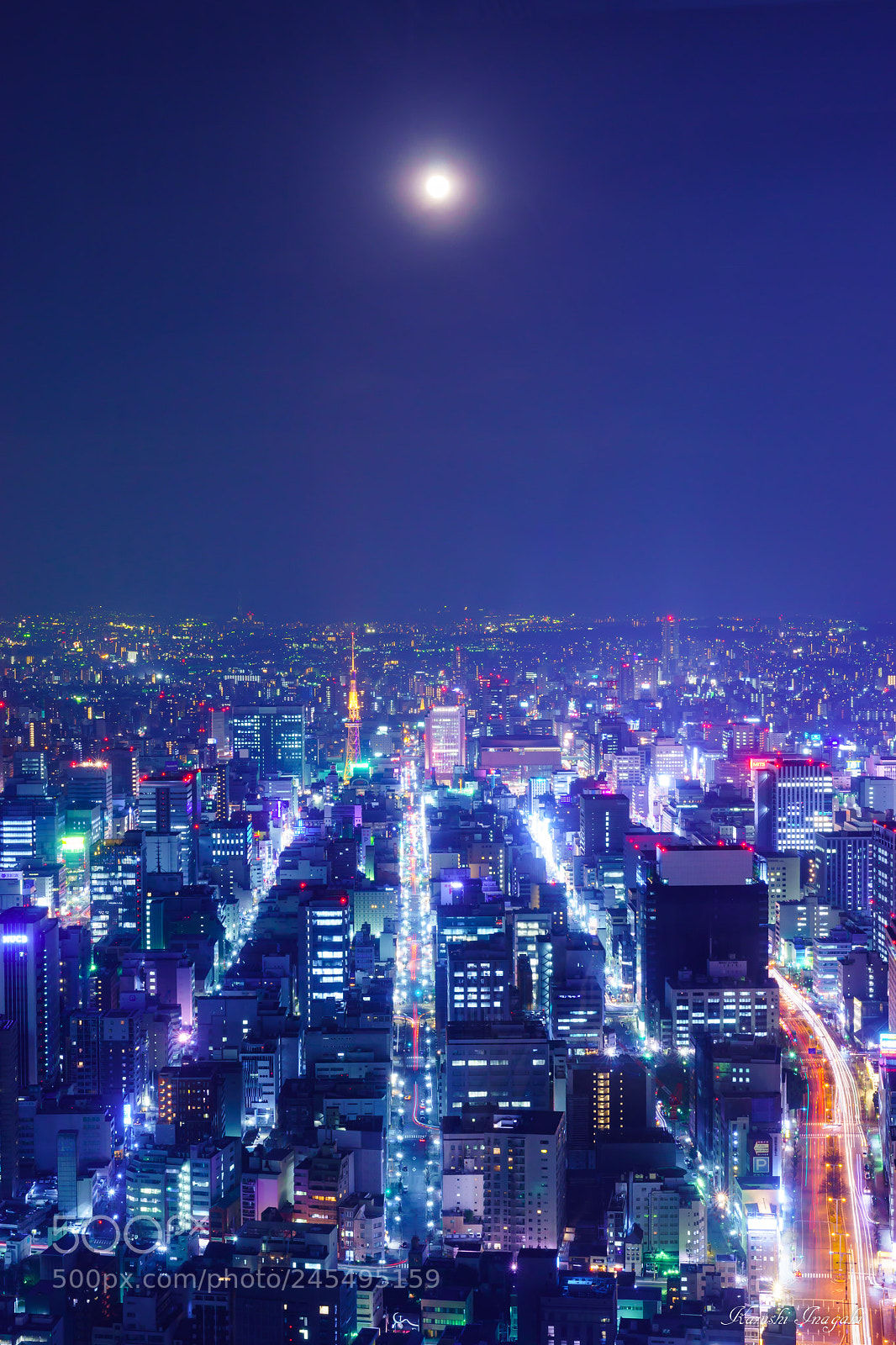 Sony SLT-A99V sample photo. Night city under hazy photography