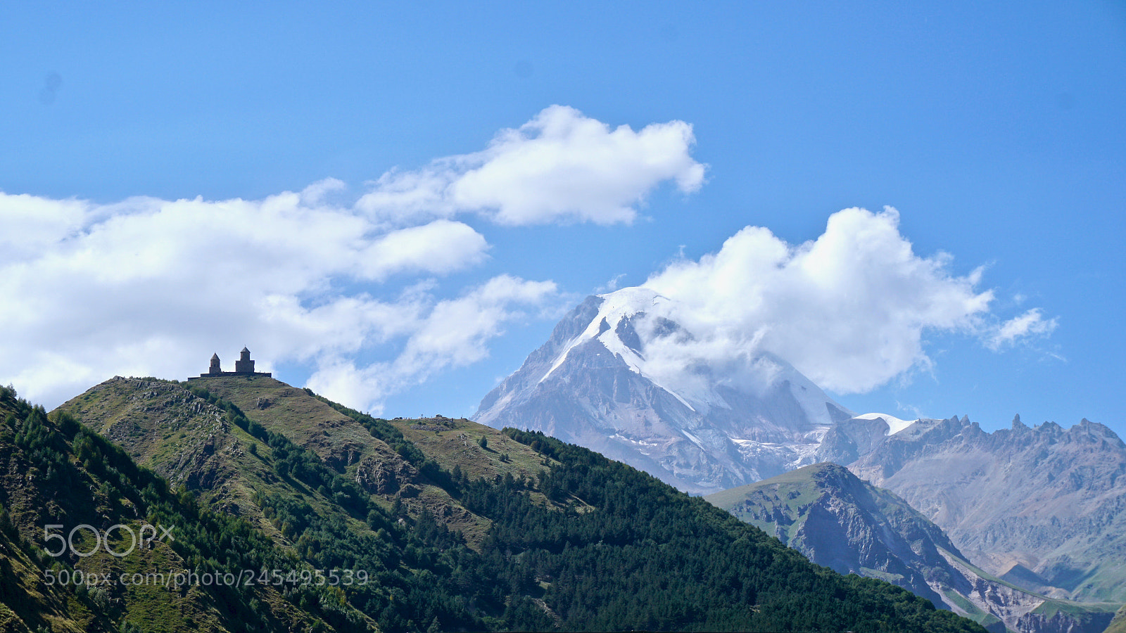 Sony a6300 sample photo. Mount kazbek gergeti trinity photography