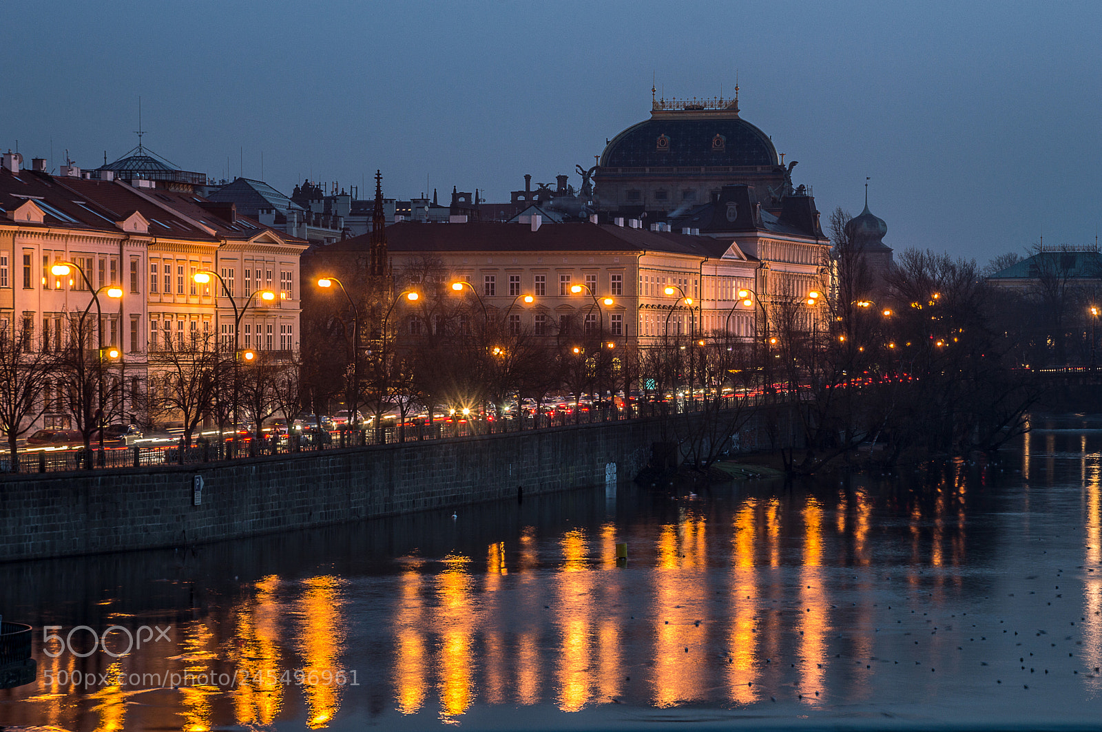 Nikon D3200 sample photo. Night scape praga photography