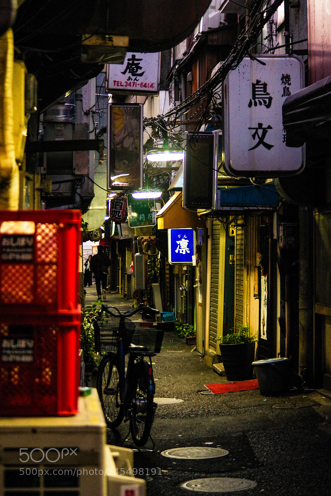Pentax K-S2 sample photo. Back alley in tokyo photography