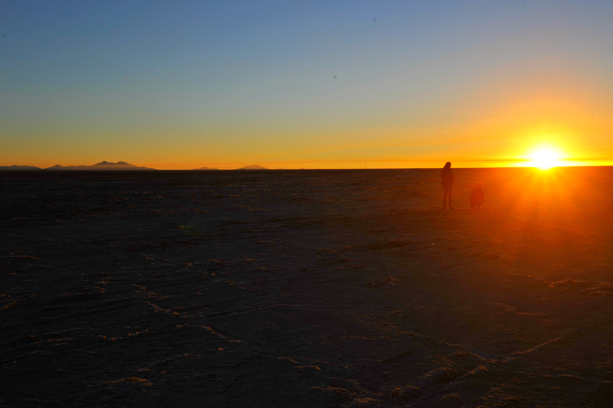 Nikon D700 sample photo. Bolivie coucher de soleil sur le salar d uyuni photography