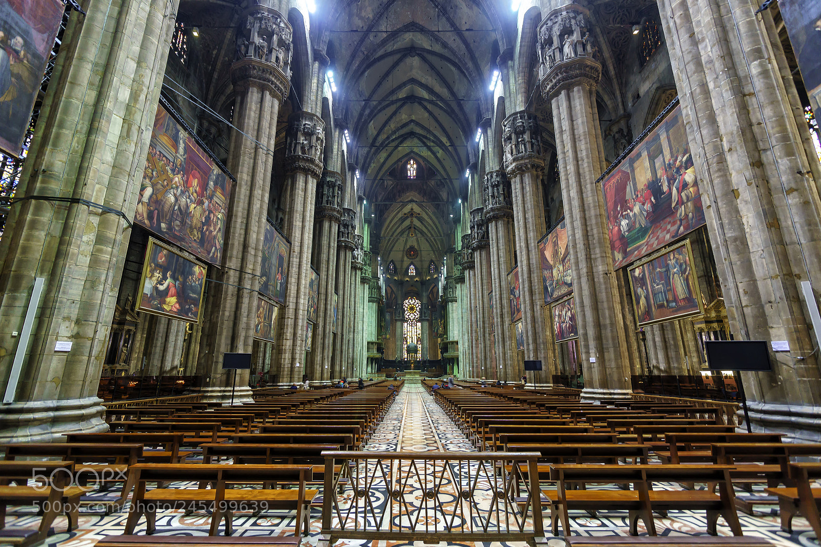 Sony SLT-A99V sample photo. Duomo di milano inside photography