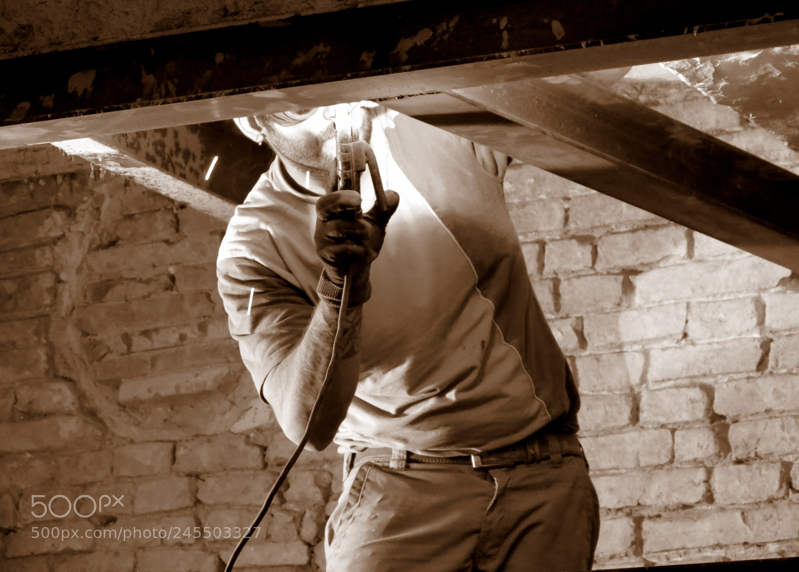 Canon PowerShot SX40 HS sample photo. Steel beams under a photography
