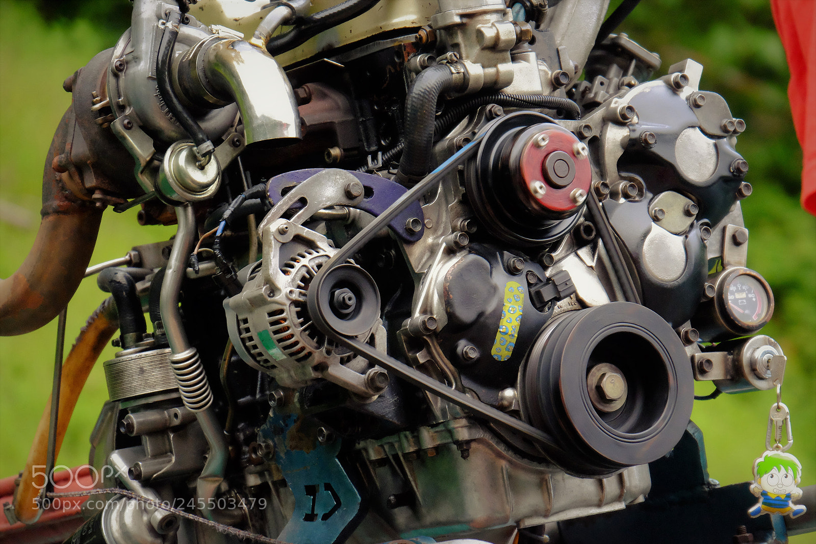 Fujifilm X-T1 sample photo. Plaster for the engine photography
