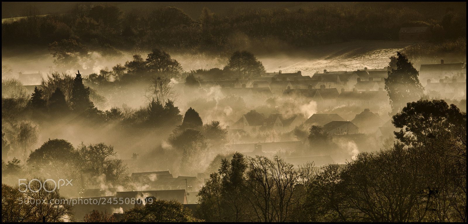 Nikon D7100 sample photo. Misty morning over dursley photography