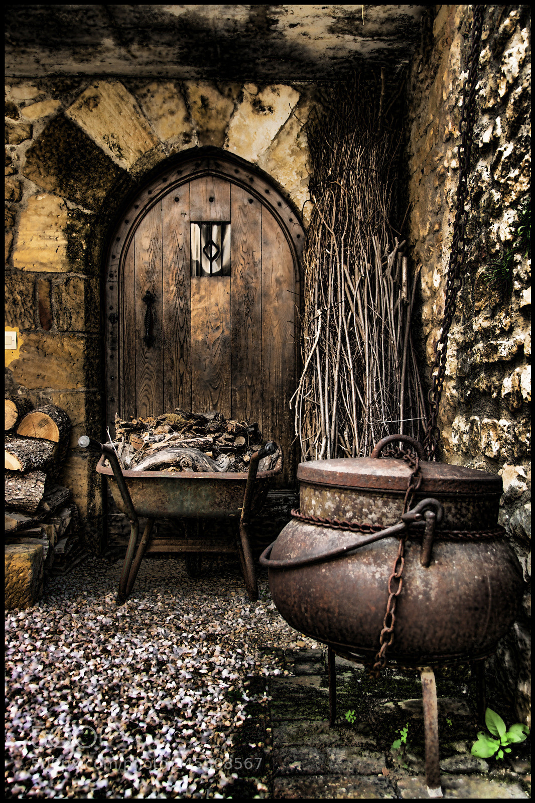 Nikon D7100 sample photo. Old french woodstore photography