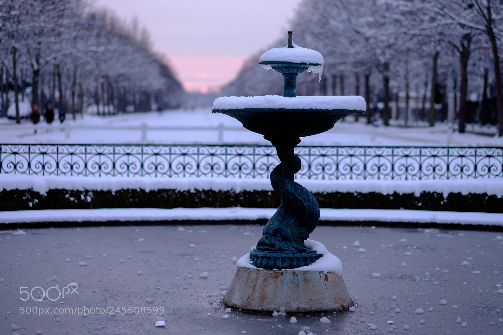 Fujifilm X-E2 sample photo. Frozen fountain . photography