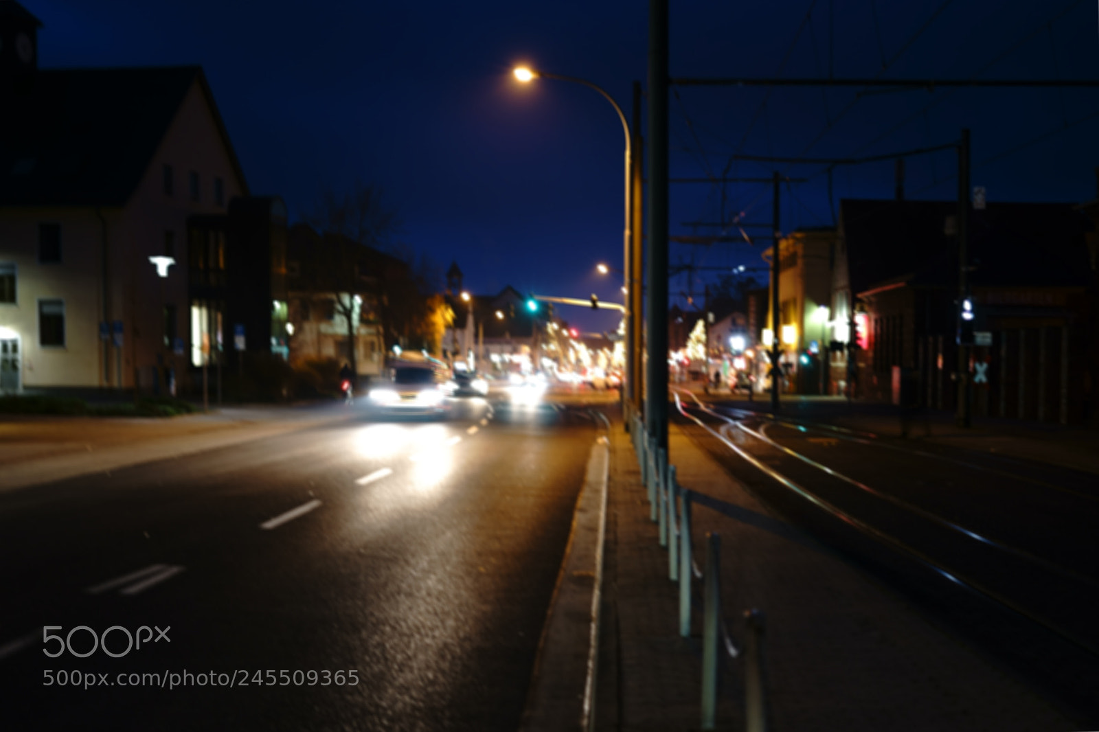 Sony a7 II sample photo. Wilhelm-leuschner-street griesheim at night photography