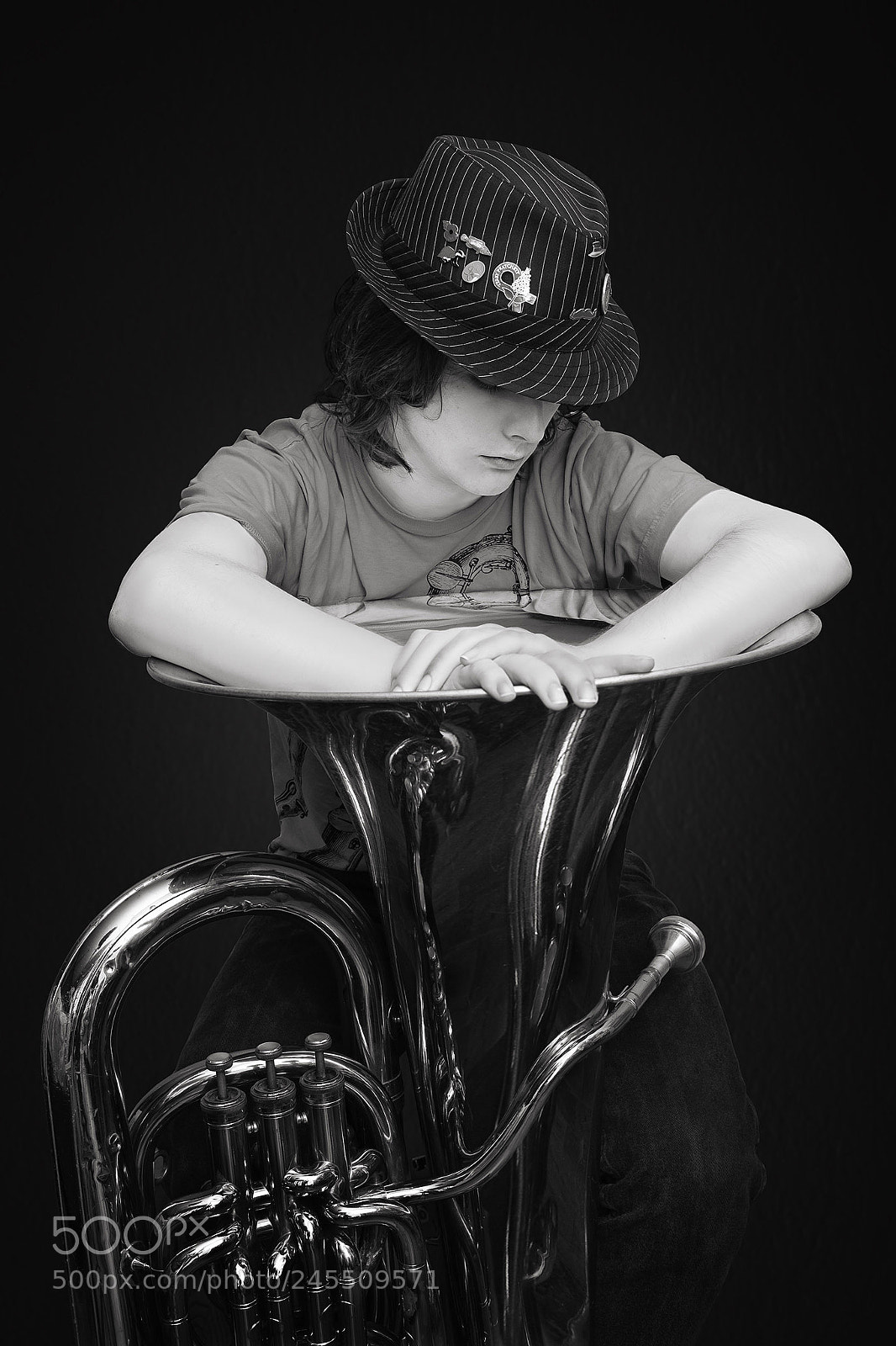 Fujifilm X-Pro1 sample photo. Tuba player photography