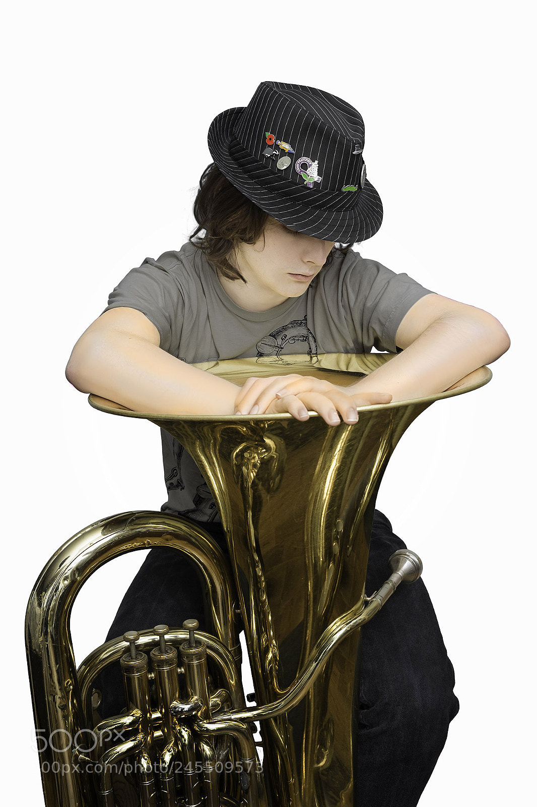 Fujifilm X-Pro1 sample photo. Tuba player photography