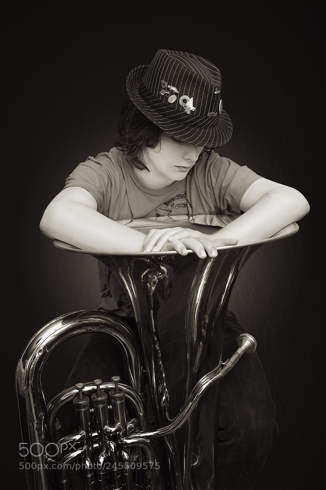 Fujifilm X-Pro1 sample photo. Tuba player photography