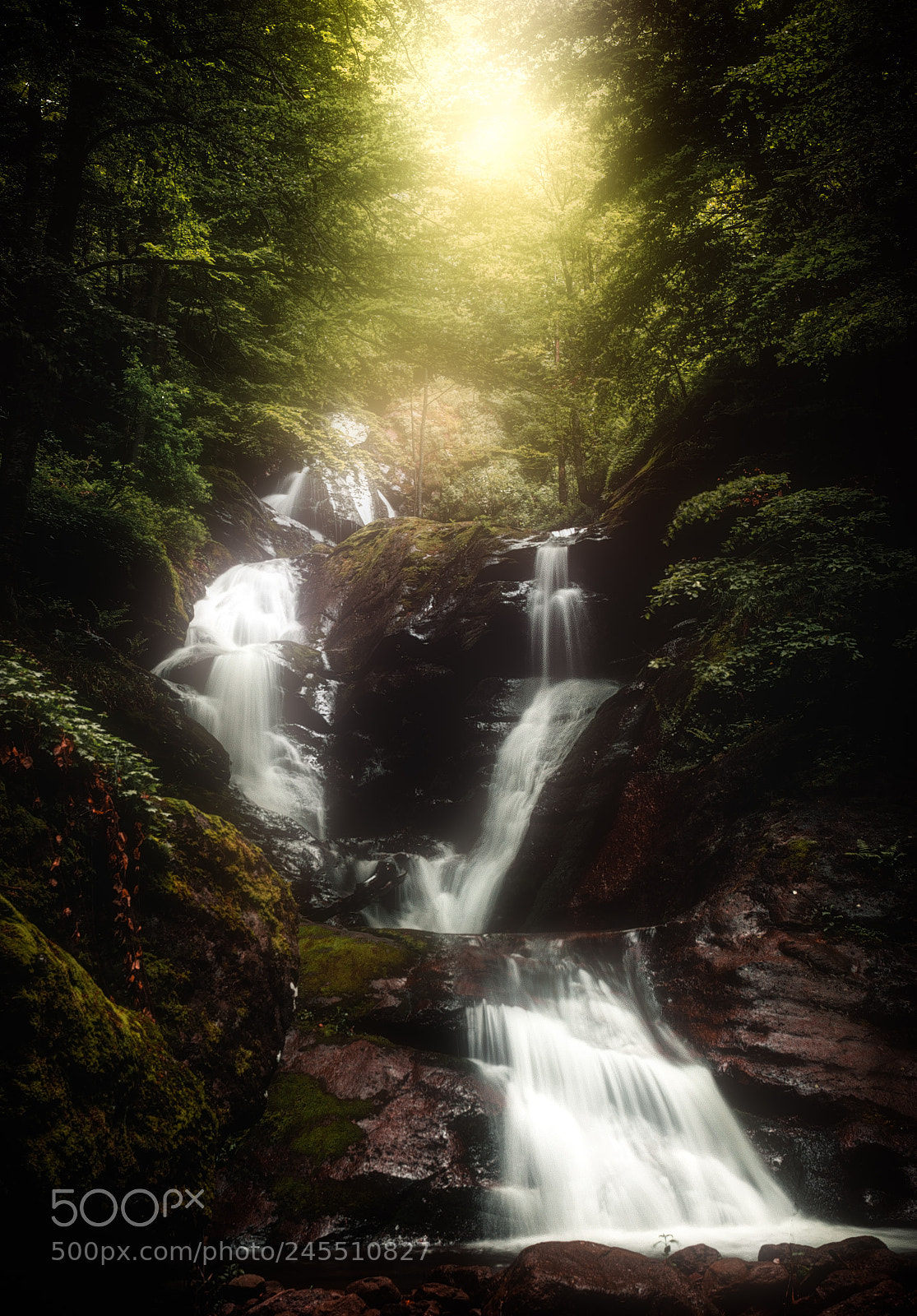 Nikon D3200 sample photo. Cascade of waterfalls photography