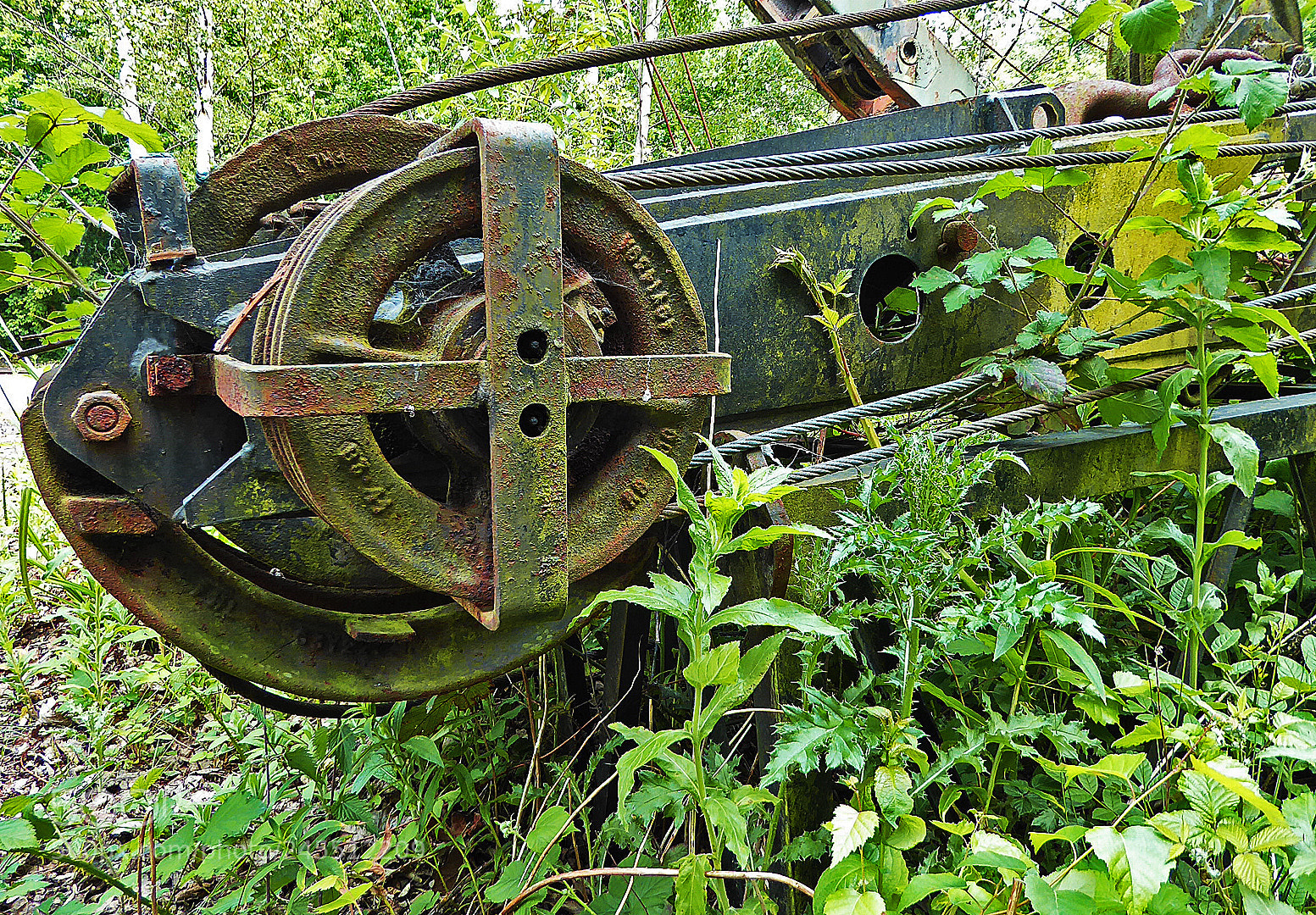 Panasonic Lumix DMC-ZS50 (Lumix DMC-TZ70) sample photo. Rusting machinery photography
