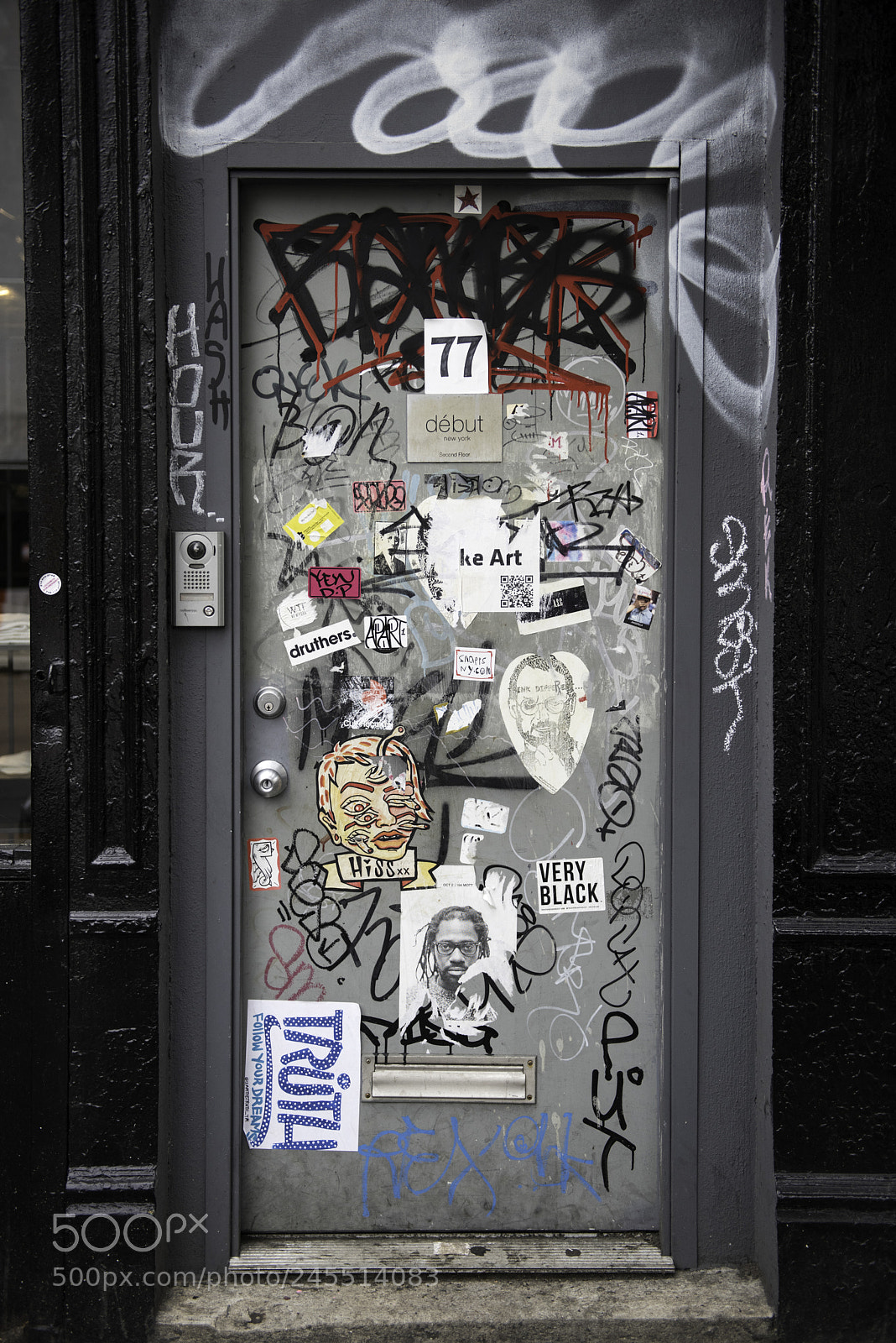 Nikon D810 sample photo. Graffiti door photography
