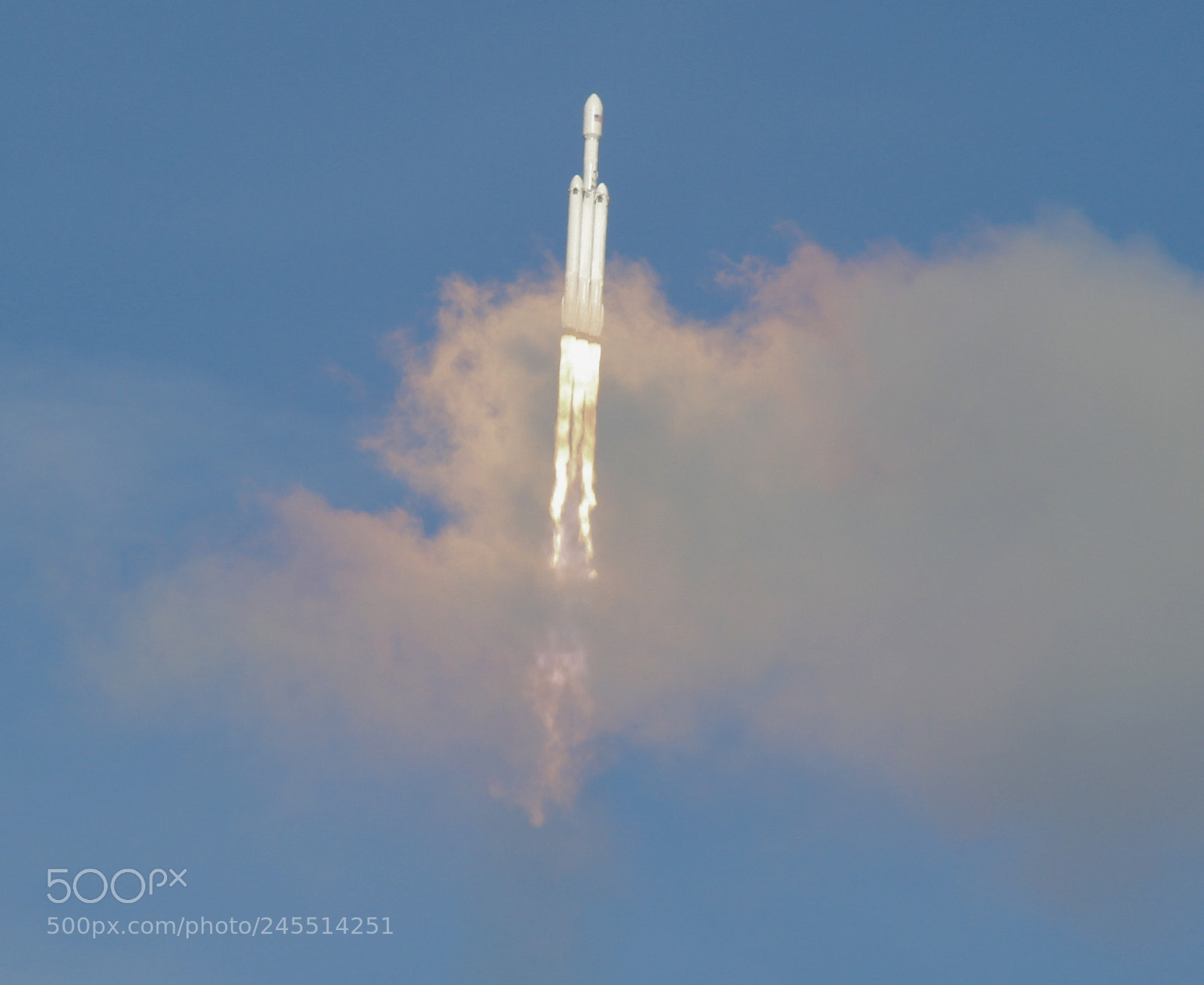 Canon EOS 60D sample photo. Spacex falcon heavy launch photography