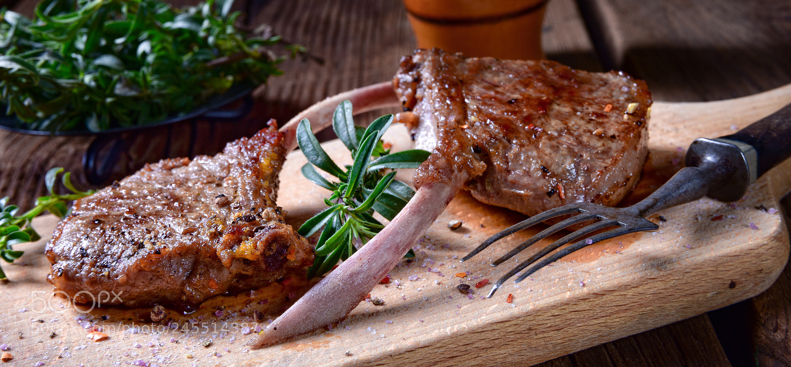 Nikon D810 sample photo. Grilled lamb chops an photography