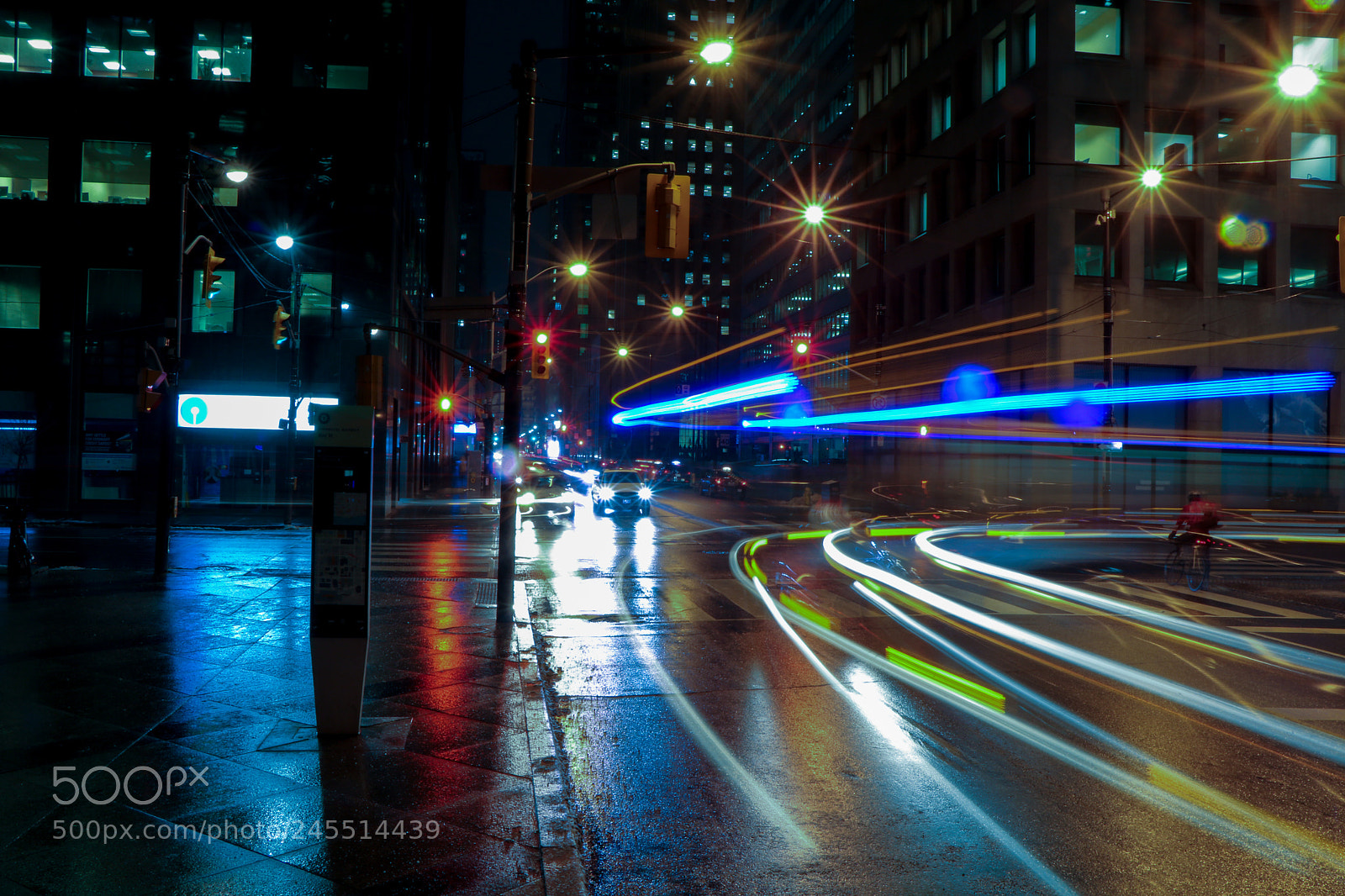 Canon EOS 750D (EOS Rebel T6i / EOS Kiss X8i) sample photo. Light streaks and cyclist photography